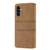 Samsung Galaxy A54 5G Embossed Stripes Skin Feel Leather Phone Case - Brown