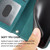 Samsung Galaxy A54 5G Embossed Stripes Skin Feel Leather Phone Case - Dark Green