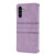 Samsung Galaxy A54 5G Embossed Stripes Skin Feel Leather Phone Case - Light Purple