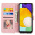 Samsung Galaxy A54 5G Embossed Stripes Skin Feel Leather Phone Case - Pink