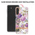 Samsung Galaxy A54 5G Flowers and Plants Series IMD TPU Phone Case - Purple Peony