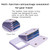 Samsung Galaxy A54 5G Horizontal Wallet Rhombic Leather Phone Case - Purple Samsung Galaxy A54 5G Horizontal Wallet Rhombic Leather Phone Case - Purple