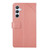 Samsung Galaxy A54 5G HT01 Y-shaped Pattern Flip Leather Phone Case - Pink