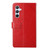 Samsung Galaxy A54 5G HT01 Y-shaped Pattern Flip Leather Phone Case - Red