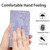 Samsung Galaxy A54 5G HT03 Skin Feel Butterfly Embossed Flip Leather Phone Case - Purple