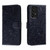 Samsung Galaxy A54 5G Lace Flower Embossing Flip Leather Phone Case - Dark Blue