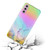 Samsung Galaxy A54 5G Laser Marble Pattern Clear TPU Protective Phone Case - Pink