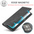 Samsung Galaxy A54 5G LC.IMEEKE Strong Magnetism Microfiber Leather Phone Case - Black