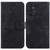 Samsung Galaxy A54 5G Lily Embossed Leather Phone Case - Black