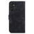 Samsung Galaxy A54 5G Lily Embossed Leather Phone Case - Black