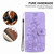 Samsung Galaxy A54 5G Lily Embossed Leather Phone Case - Purple