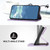 Samsung Galaxy A54 5G Line Pattern Skin Feel Leather Phone Case - Light Purple