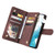 Samsung Galaxy A54 5G Multifunctional Multi-Card Wallet Phone Leather Case - Coffee
