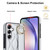 Samsung Galaxy A54 5G Non-slip Full Coverage Ring PU Phone Case with Wristband - Silver