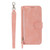 Samsung Galaxy A54 5G Oil Skin Zipper Wallet Leather Phone Case - Pink