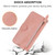 Samsung Galaxy A54 5G Oil Skin Zipper Wallet Leather Phone Case - Pink