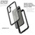 Samsung Galaxy A54 5G RedPepper Transparent Dot Shockproof Water Resistant PC + TPU Phone Case - Black