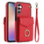 Samsung Galaxy A54 5G Ring Holder RFID Card Slot Phone Case - Red