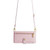 Samsung Galaxy A54 5G Sheep Texture Cross-body Zipper Wallet Leather Phone Case - Pink