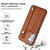 Samsung Galaxy A54 5G Shockproof Leather Phone Case with Wrist Strap - Brown