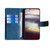 Samsung Galaxy A54 5G Skin Feel Crocodile Magnetic Clasp Leather Phone Case - Blue