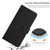 Samsung Galaxy A54 5G Skin Feel Heart Embossed Leather Phone Case with Lanyard - Black