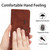 Samsung Galaxy A54 5G Skin Feel Heart Embossed Leather Phone Case with Lanyard - Brown