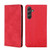 Samsung Galaxy A54 5G Skin Feel Magnetic Leather Phone Case - Red