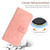 Samsung Galaxy A54 5G Skin Feel Sun Flower Pattern Flip Leather Phone Case with Lanyard - Pink
