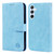 Samsung Galaxy A54 5G Skin Feeling Oil Leather Texture PU + TPU Phone Case - Light Blue
