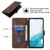 Samsung Galaxy A54 5G Skin-feel Embossed Leather Phone Case - Brown