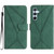 Samsung Galaxy A54 5G Stitching Embossed Leather Phone Case - Green