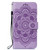 Samsung Galaxy A54 5G Sun Mandala Embossing Pattern Phone Leather Case - Purple