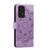 Samsung Galaxy A54 5G Sun Mandala Embossing Pattern Phone Leather Case - Purple