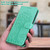 Samsung Galaxy A54 5G Tree & Deer Pattern Pressed Printing Horizontal Flip Leather Phone Case - Green