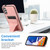 Samsung Galaxy A54 5G Ultra-thin Shockproof Phone Protective Case with Holder - Rose Gold