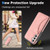 Samsung Galaxy A54 5G Ultra-thin Shockproof Phone Protective Case with Holder - Rose Gold