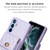 Samsung Galaxy A54 5G Vertical Wallet Rhombic Leather Phone Case - Purple