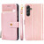 Samsung Galaxy A54 5G Zipper Bag Leather Phone Case - Rose Gold