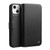iPhone 13 mini QIALINO Magnetic Buckle Leather Phone Case  - Black
