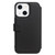 iPhone 13 QIALINO Magnetic Buckle Phone Leather Case with Card Slot - Black