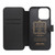 iPhone 13 QIALINO Magnetic Buckle Phone Leather Case with Card Slot - Black