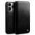iPhone 14 Pro Max QIALINO Horizontal Flip Leather Phone Case  - Black