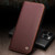 iPhone 15 Pro Max QIALINO Classic Gen2 Genuine Leather Phone Case - Brown