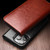 iPhone 15 Pro Max QIALINO Classic Genuine Leather Phone Case - Brown