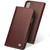 iPhone X / XS QIALINO Crazy Horse Business Horizontal Flip Leather Case with Holder & Card Slots, Style:Without Buckle - Brown