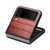 Samsung Galaxy Z Flip4 QIALINO Crocodile Pattern Genuine Leather Phone Case - Brown