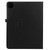 iPad Pro 12.9 2022 / 2021 / 2020 / 2018 Litchi Texture Solid Color Leather Tablet Case - Black