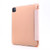 iPad Pro 12.9 2022 / 2021 Multi-folding Horizontal Flip PU Leather + Shockproof Airbag TPU Tablet Case with Holder & Pen Slot & Wake-up / Sleep Function - Gold