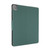 iPad Pro 12.9 2022 / 2021 Electric Pressed Texture Horizontal Flip Leather Tablet Case with Holder & Pen Slot - Dark Green